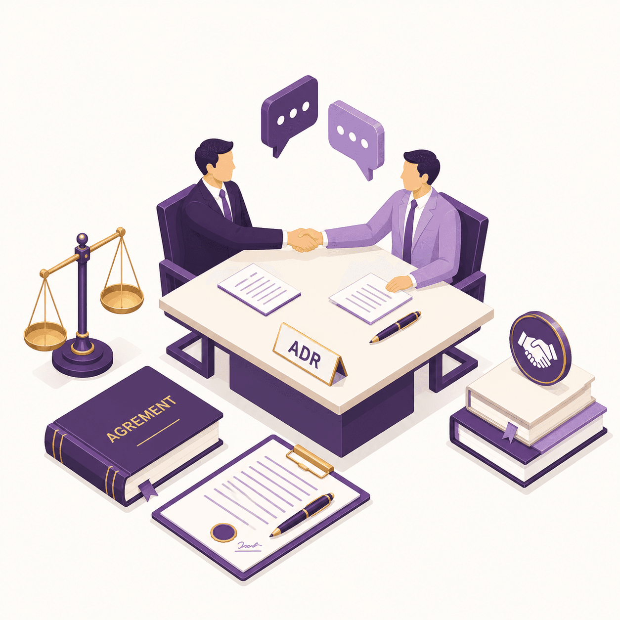 Illustration of arbitration & alternate dispute resolution