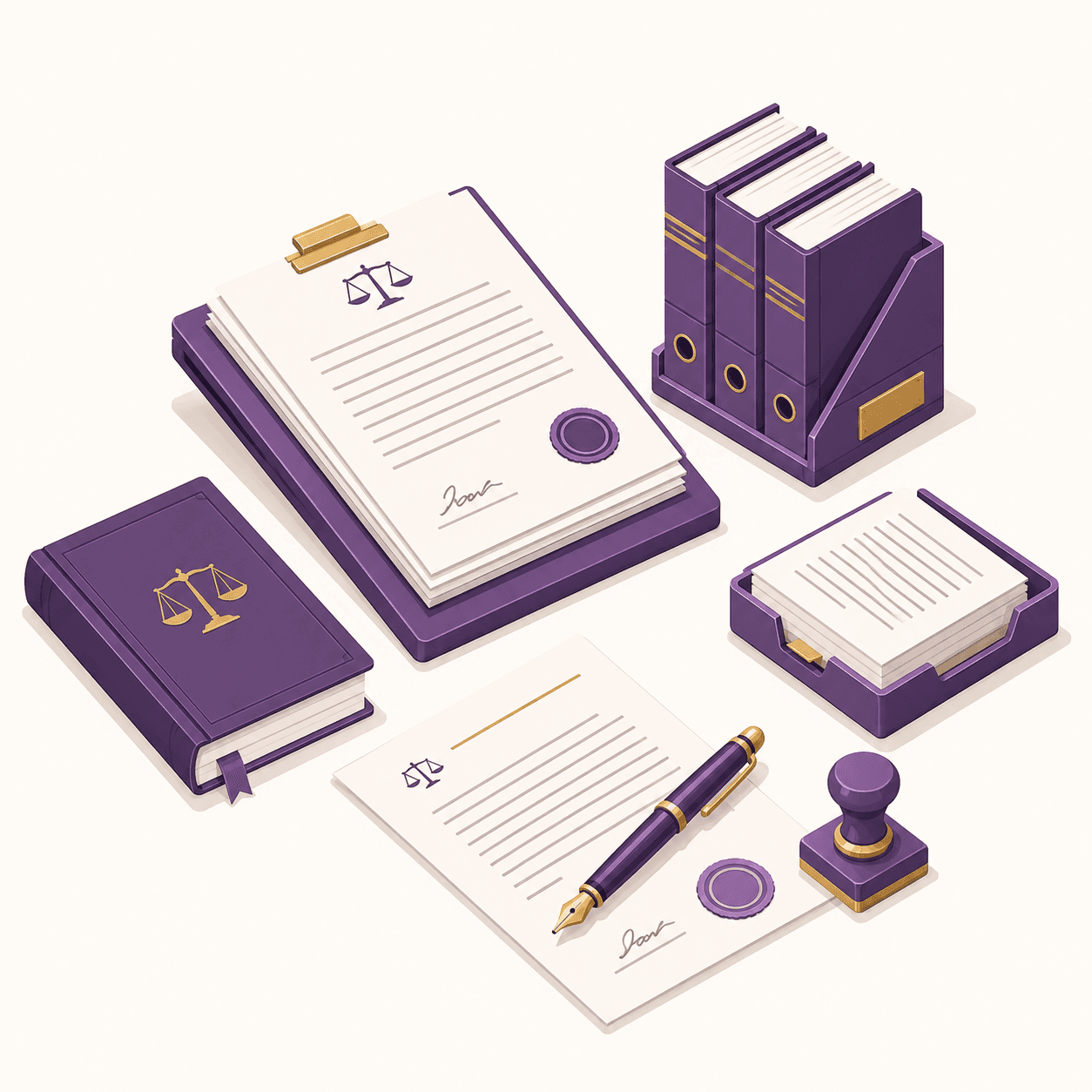 Illustration of legal documentation